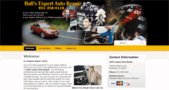 Desktop Screenshot of hallsexpertautorepair.com